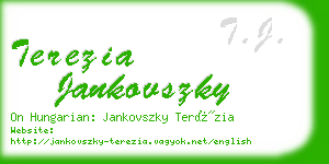 terezia jankovszky business card